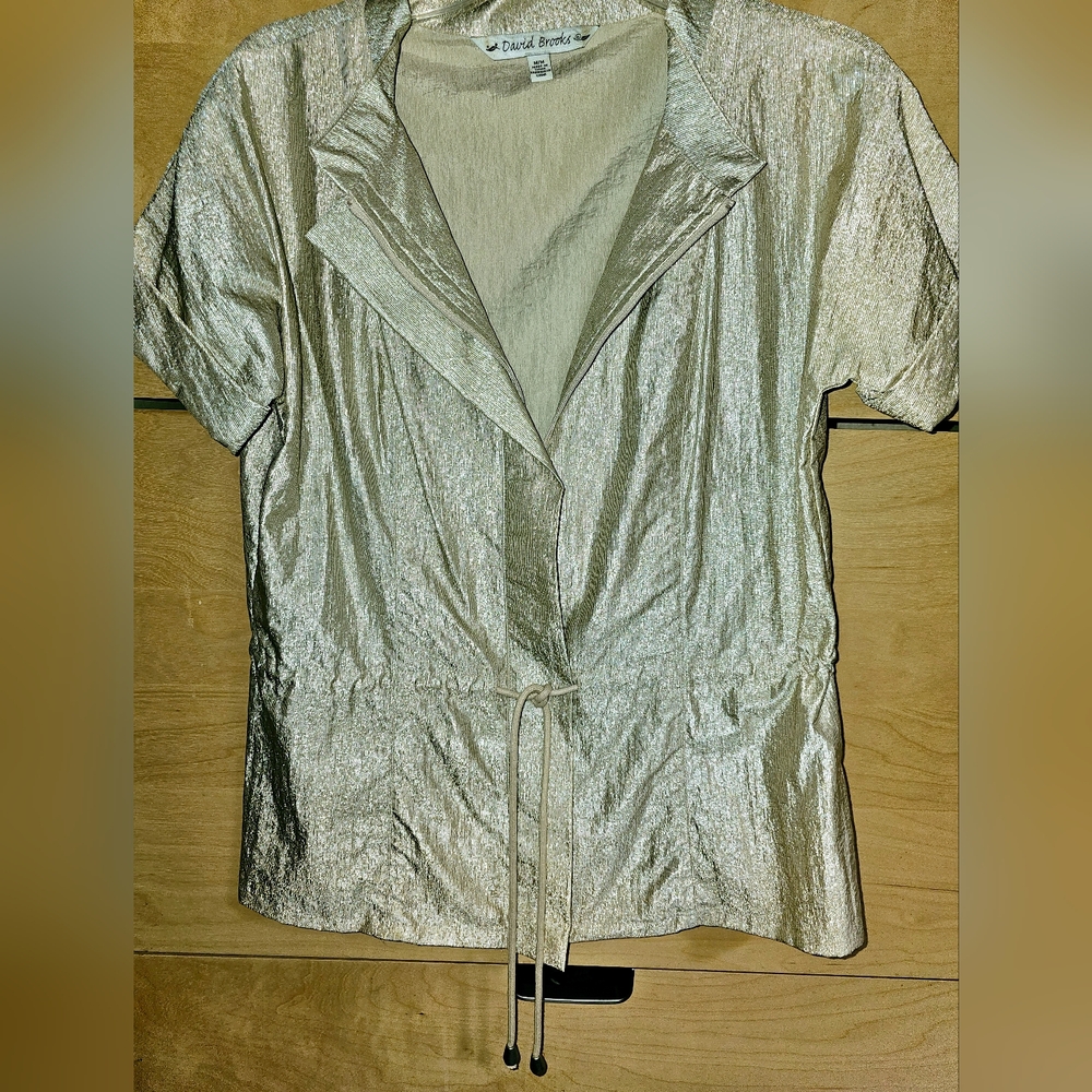 METALLIC David Brooks shiny top
